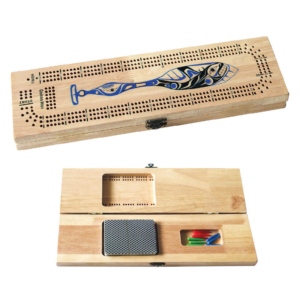 3-Track Cribbage Board - Whale Paddle