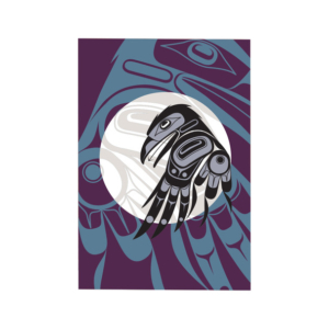 Folding Card Raven Moon